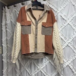 BKE Multicolor Button-Up Cardigan